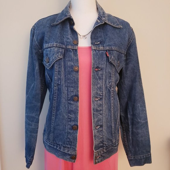 ELIZABETH AND JAMES VINTAGE LEVI'S Denim Jacket Size 34 - Picture 8 of 15